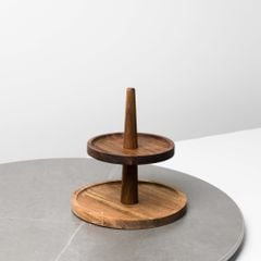 Kệ Khay Gỗ Để Bánh Trang Trí Bàn Tiệc Nhiều Tầng