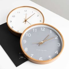 Đồng Hồ Treo Tường Gỗ Bắc Âu Kiểu Số Đơn Giản