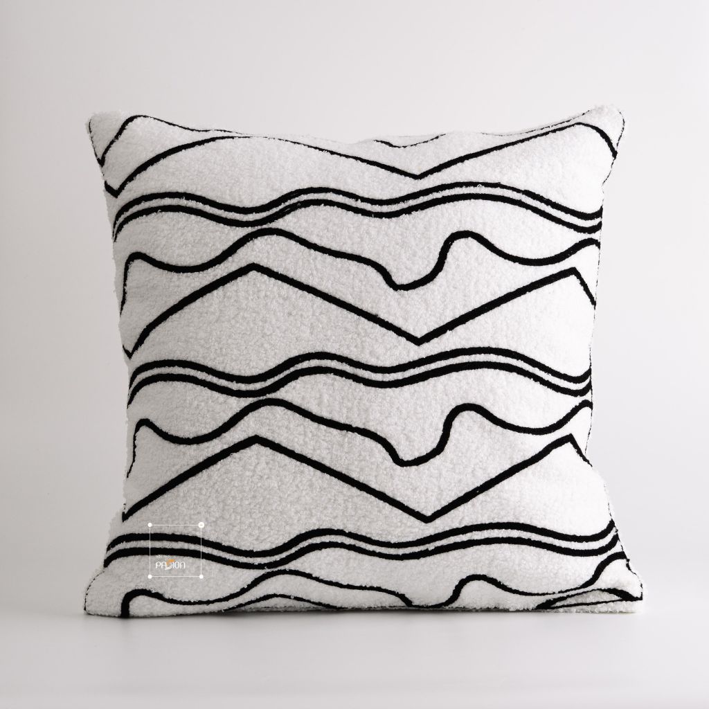 Set Vỏ Gối Tựa Lưng Phong Cách Nâu Be Tối Giản - Set 3