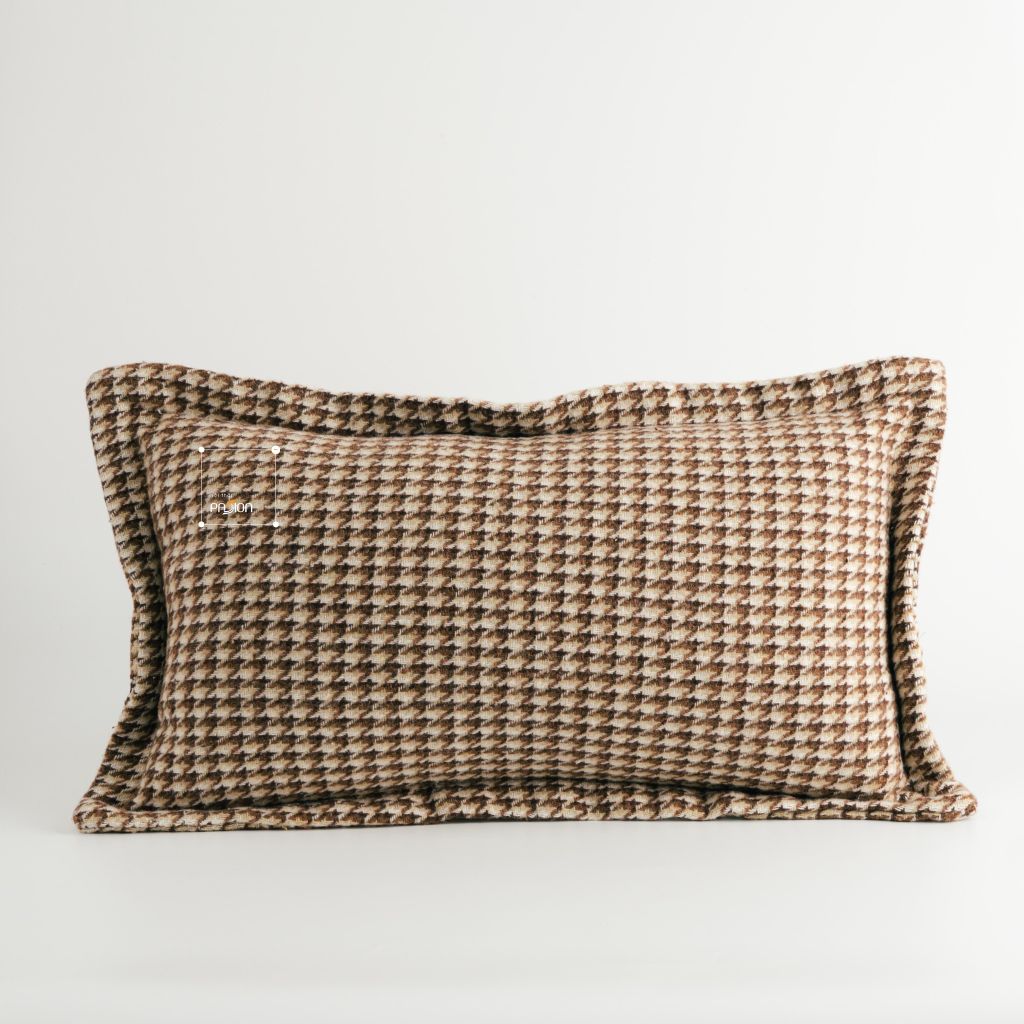 Set Vỏ Gối Tựa Lưng Phong Cách Nâu Be Tối Giản - Set 1