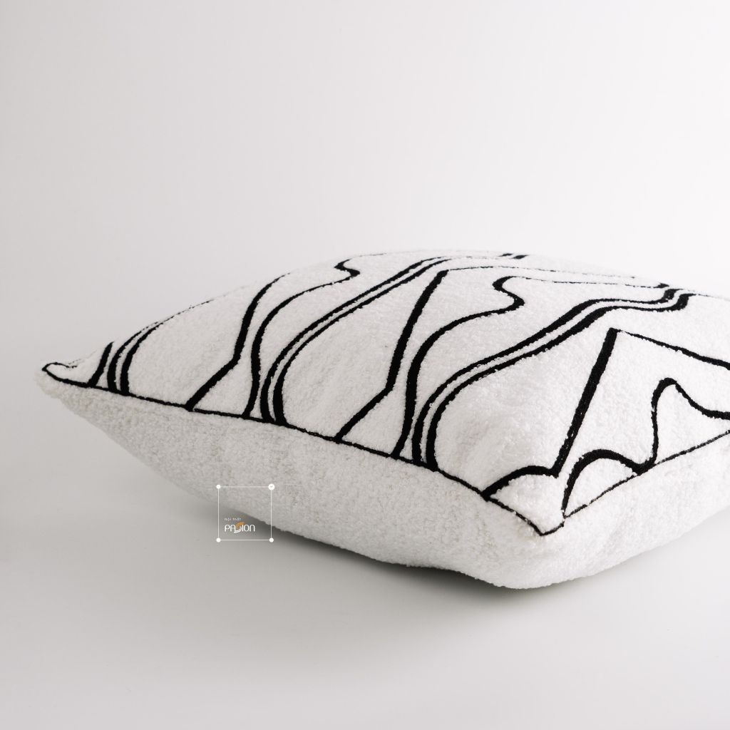 Set Vỏ Gối Tựa Lưng Phong Cách Nâu Be Tối Giản - Set 3