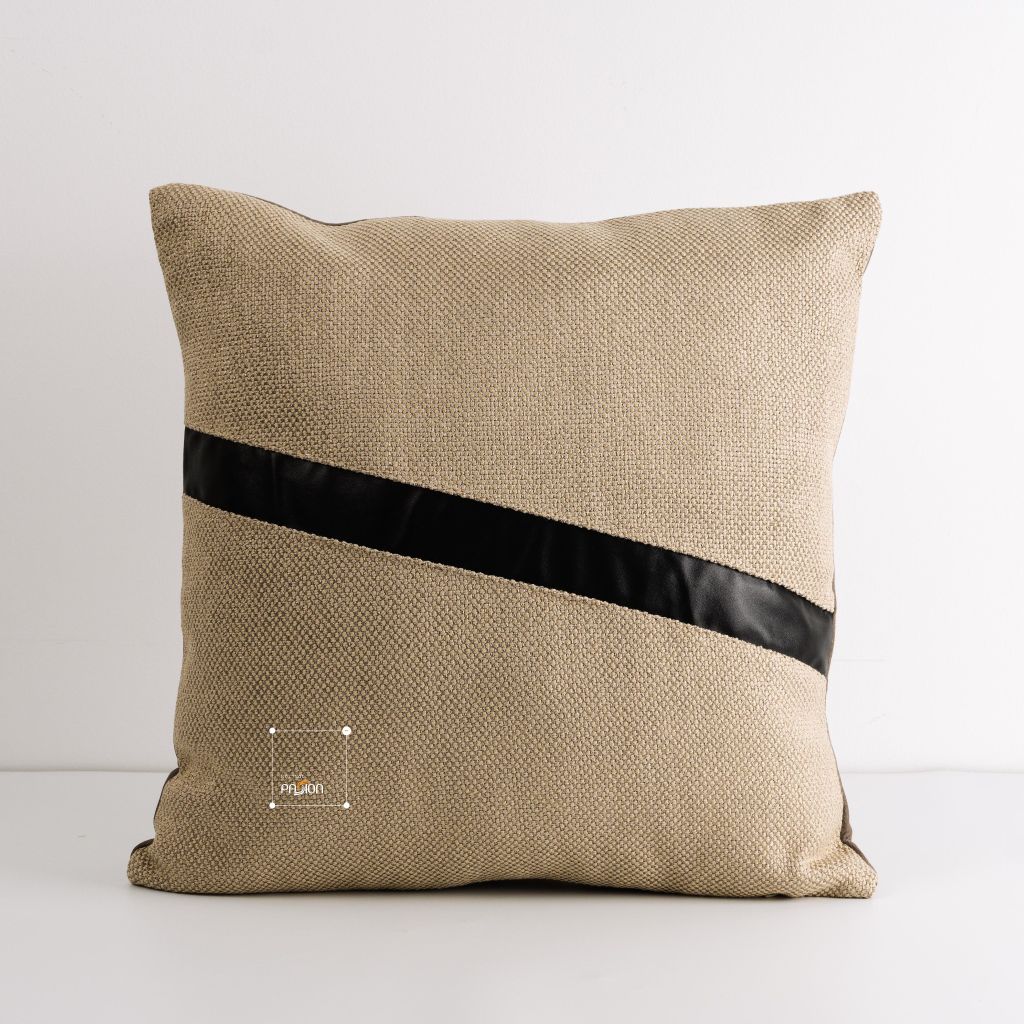 Set Vỏ Gối Tựa Lưng Phong Cách Nâu Be Tối Giản - Set 3