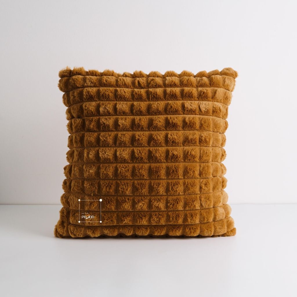 Set Vỏ Gối Tựa Lưng Phong Cách Nâu Be Tối Giản - Set 8