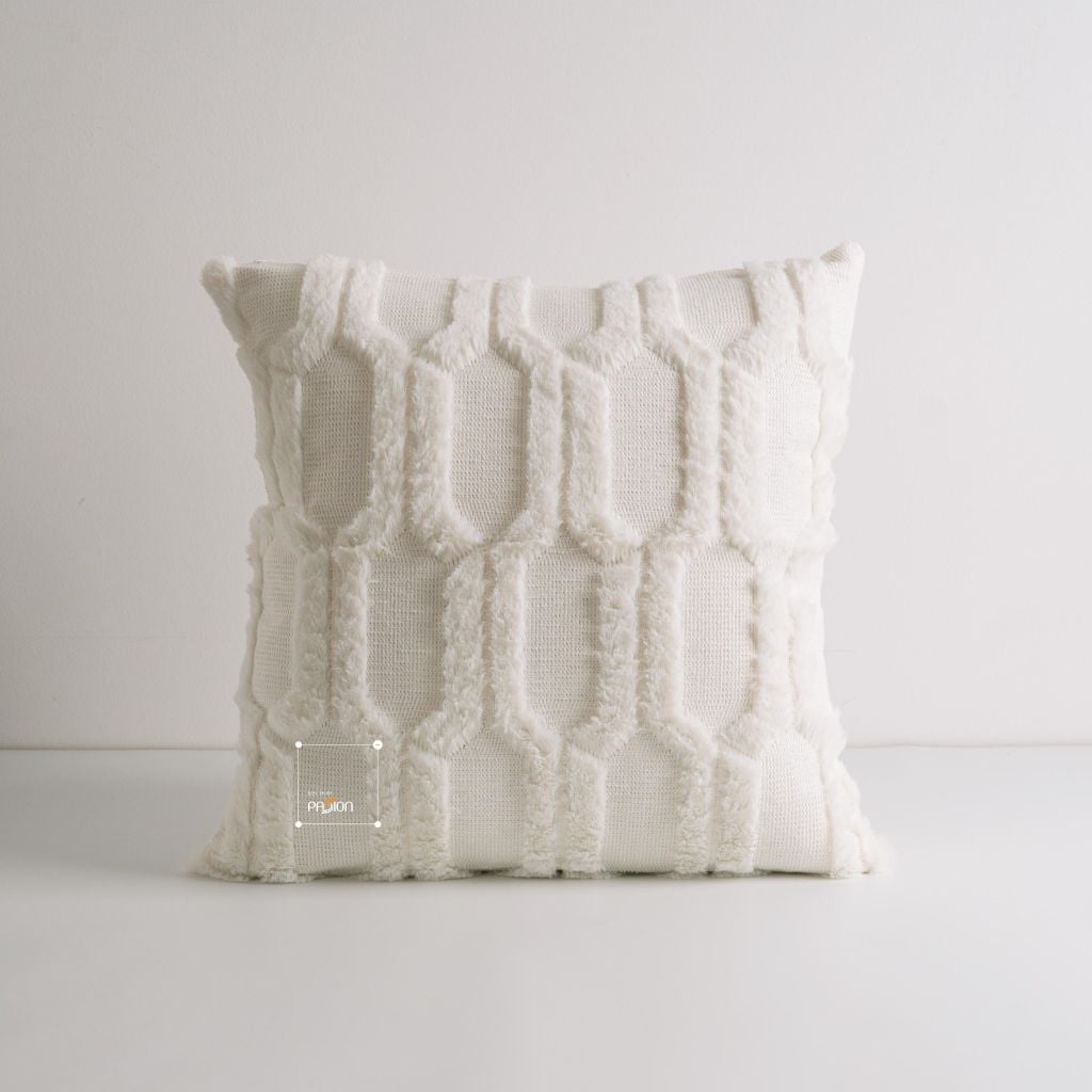 Set Vỏ Gối Tựa Lưng Phong Cách Nâu Be Tối Giản - Set 8