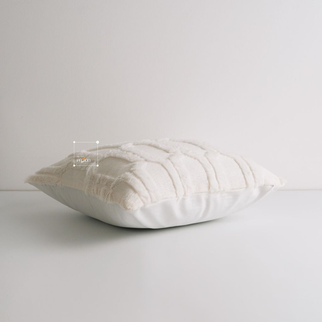 Set Vỏ Gối Tựa Lưng Phong Cách Nâu Be Tối Giản - Set 8