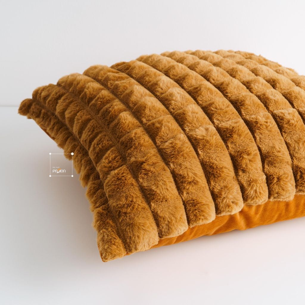 Set Vỏ Gối Tựa Lưng Phong Cách Nâu Be Tối Giản - Set 8