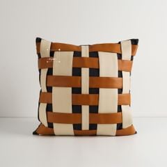 Set Vỏ Gối Tựa Lưng Phong Cách Nâu Be Tối Giản - Set 9