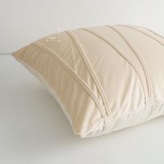 Set Vỏ Gối Tựa Lưng Phong Cách Nâu Be Tối Giản - Set 9