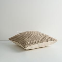 Set Vỏ Gối Tựa Lưng Phong Cách Nâu Be Tối Giản - Set 10