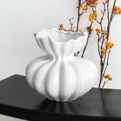 Bình Hoa Gốm Sứ Wabi Sabi Cổ Điển Hình Búp Hoa