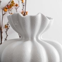 Bình Hoa Gốm Sứ Wabi Sabi Cổ Điển Hình Búp Hoa