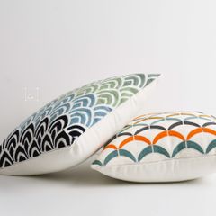 Vỏ Gối Tựa Lưng Sofa Thêu Hoa Châu Âu
