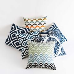 Vỏ Gối Tựa Lưng Sofa Thêu Hoa Châu Âu