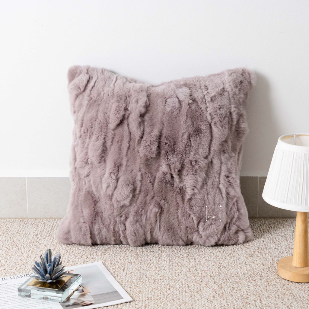 Vỏ Gối Tựa Lưng Sofa Cao Cấp Tông Nâu Tím Sang Trọng