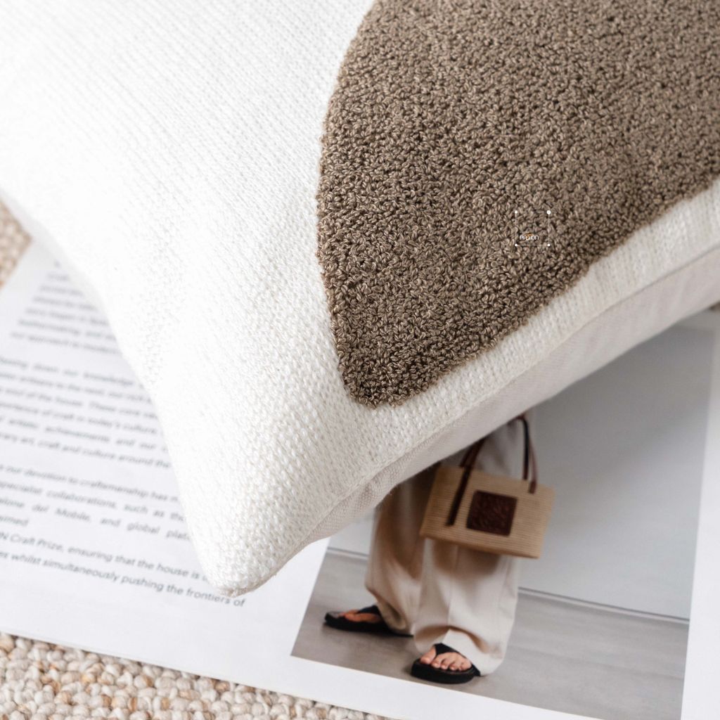 Vỏ Gối Tựa Lưng Sofa Cao Cấp Tông Nâu Tím Sang Trọng