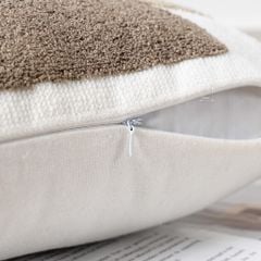 Vỏ Gối Tựa Lưng Sofa Cao Cấp Tông Nâu Tím Sang Trọng