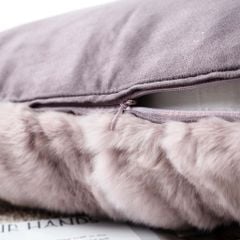 Vỏ Gối Tựa Lưng Sofa Cao Cấp Tông Nâu Tím Sang Trọng