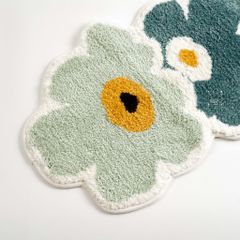 Thảm Lau Chân Bông Hoa Thấm Hút Nước