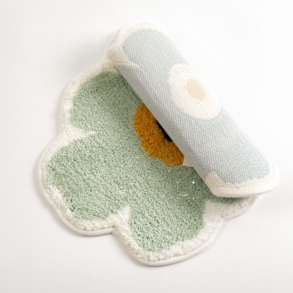 Thảm Lau Chân Bông Hoa Thấm Hút Nước