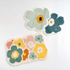 Thảm Lau Chân Bông Hoa Thấm Hút Nước