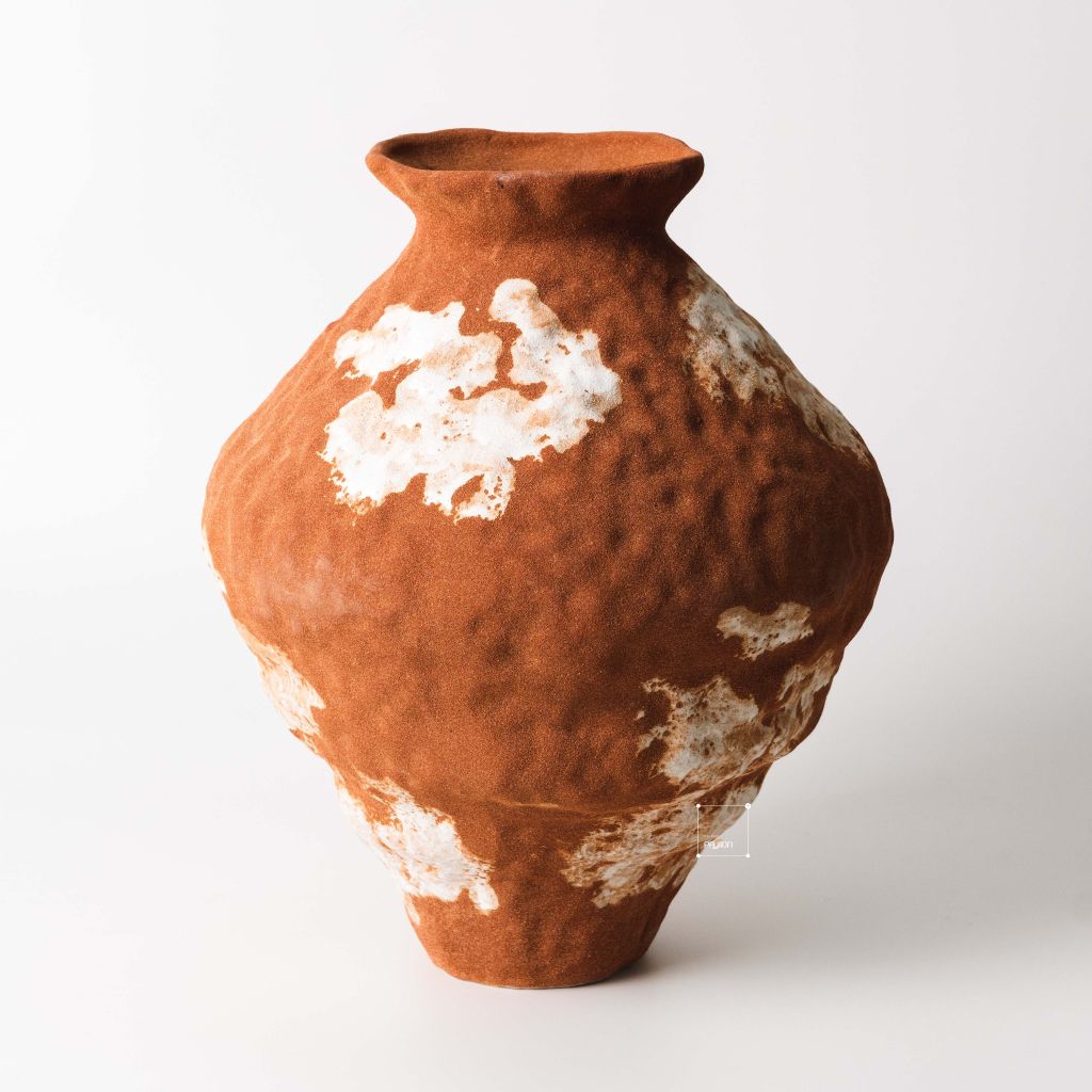 Bình Hoa Wabi Sabi Phong Cách Đá Retro Nghệ Thuật