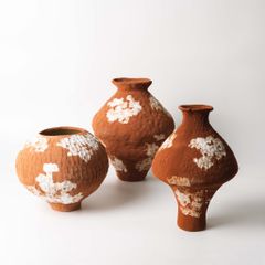 Bình Hoa Wabi Sabi Phong Cách Đá Retro Nghệ Thuật