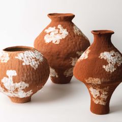 Bình Hoa Wabi Sabi Phong Cách Đá Retro Nghệ Thuật