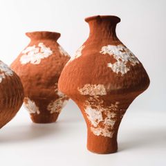 Bình Hoa Wabi Sabi Phong Cách Đá Retro Nghệ Thuật