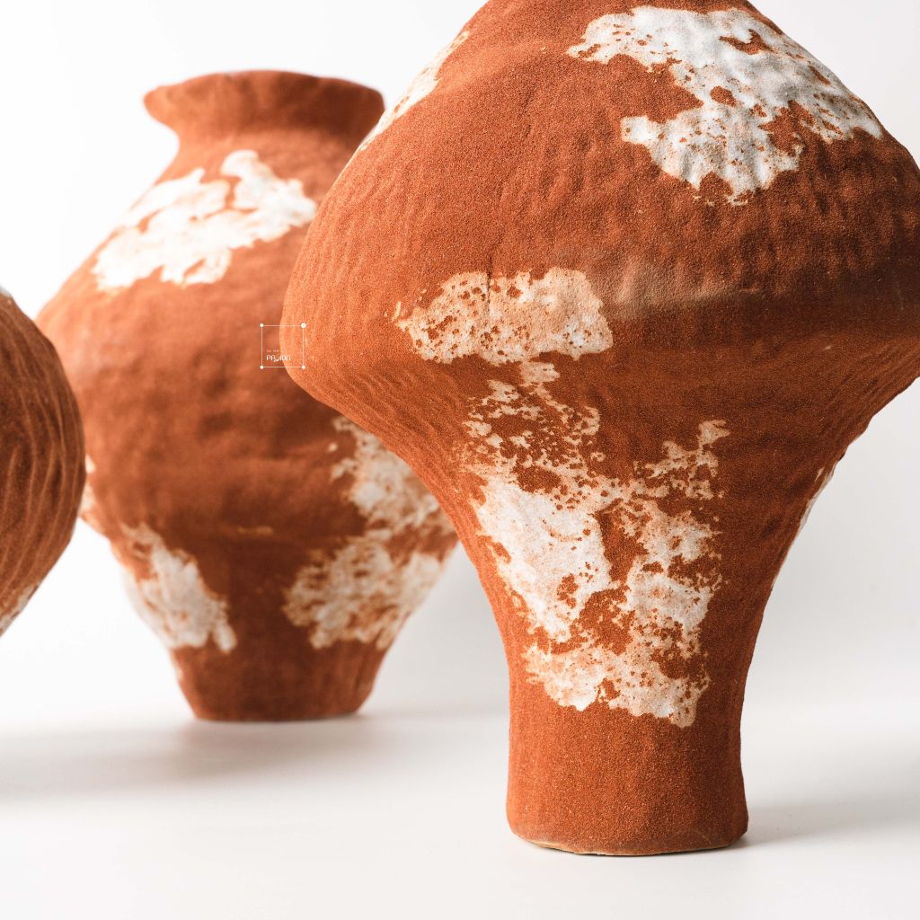 Bình Hoa Wabi Sabi Phong Cách Đá Retro Nghệ Thuật