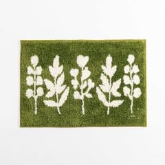 Thảm Lau Chân Thảm Ra Vào Cửa Cotton Len Lá Xanh