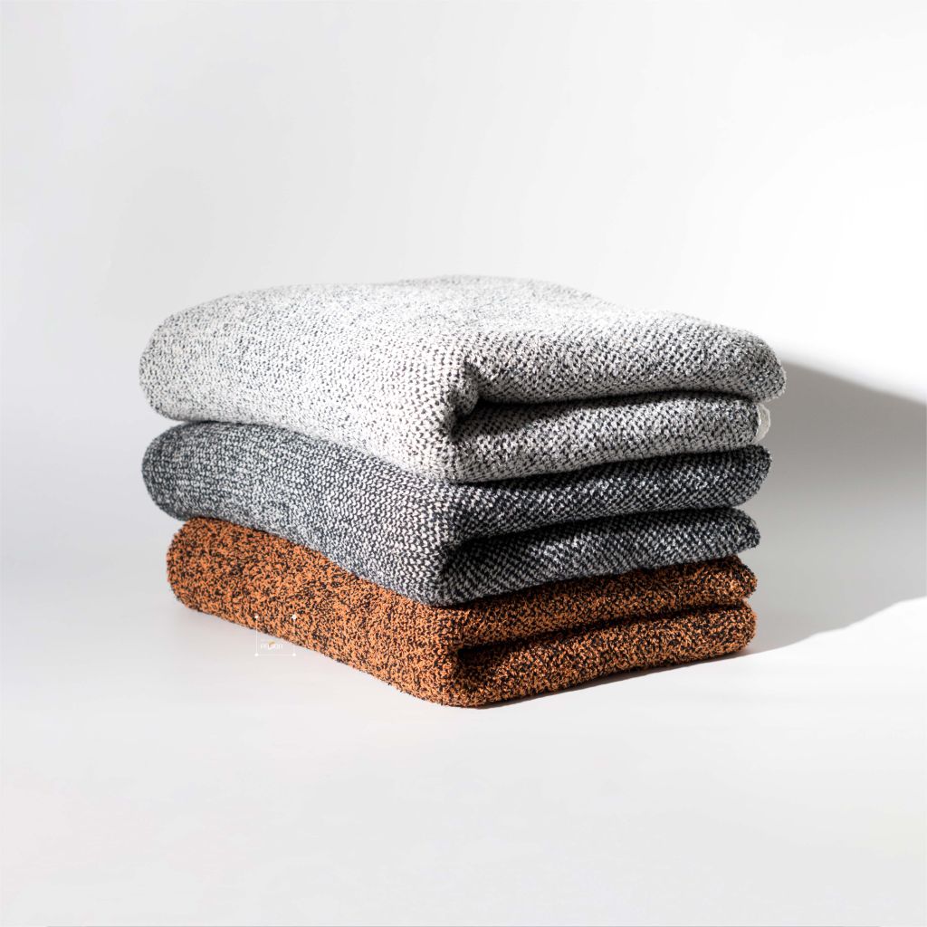 Chăn Len Dệt Kim Phủ Giường Decor Phong Cách Wabi Sabi Sang Trọng