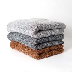 Chăn Len Dệt Kim Phủ Giường Decor Phong Cách Wabi Sabi Sang Trọng