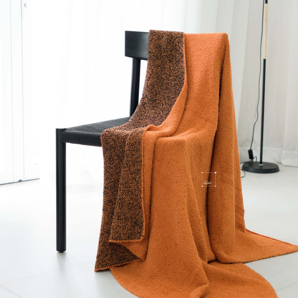 Chăn Len Dệt Kim Phủ Giường Decor Phong Cách Wabi Sabi Sang Trọng