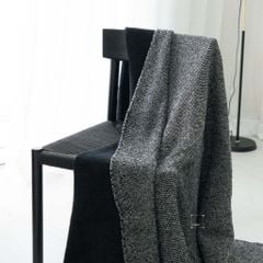 Chăn Len Dệt Kim Phủ Giường Decor Phong Cách Wabi Sabi Sang Trọng