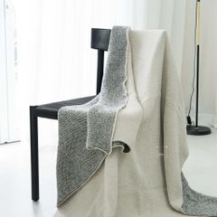 Chăn Len Dệt Kim Phủ Giường Decor Phong Cách Wabi Sabi Sang Trọng