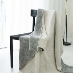 Chăn Len Dệt Kim Phủ Giường Decor Phong Cách Wabi Sabi Sang Trọng