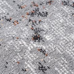 Thảm Trải Sàn Lông Ngắn Vệt Sáng Xoáy Tròn Vintage