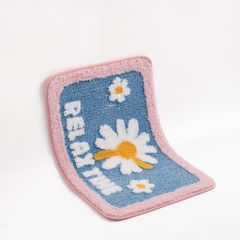 Thảm Lau Chân Cotton Len Dày Hình Bông Hoa Relax In Nổi