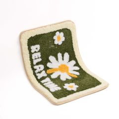 Thảm Lau Chân Cotton Len Dày Hình Bông Hoa Relax In Nổi