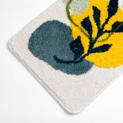 Thảm Lau Chân Chống Trượt Trang Trí Nhà Cửa Họa Tiết Hoa Lá