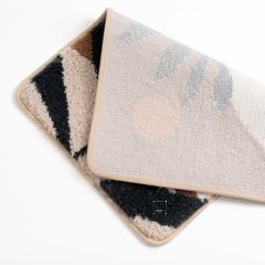 Thảm Lau Chân Chống Trượt Trang Trí Nhà Cửa Họa Tiết Hoa Lá