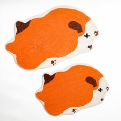 Thảm Lau Chân Hình Thú Lười Sợi Len Siêu Thấm Cute