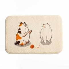 Thảm Lau Chân Cotton Len Cừu Hoạt Hình