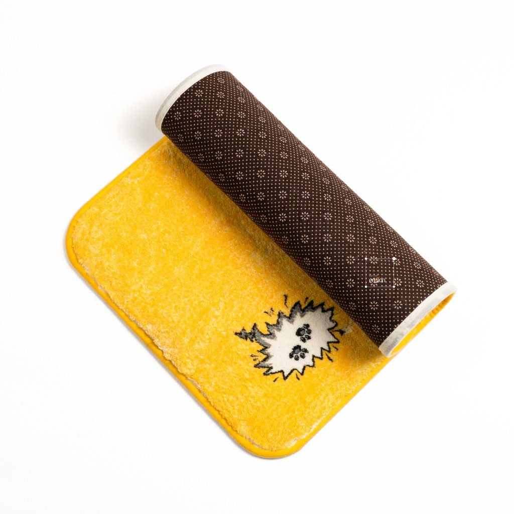 Thảm Lau Chân Cotton Len Cừu Hoạt Hình