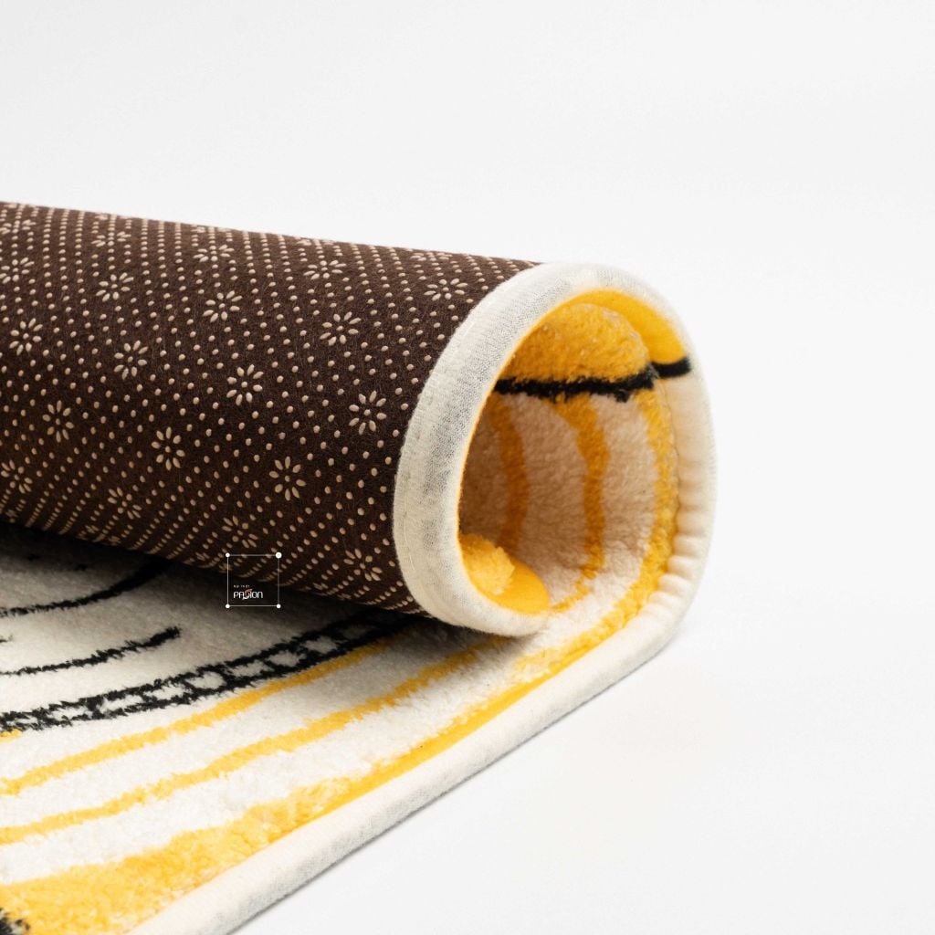 Thảm Lau Chân Cotton Len Cừu Hoạt Hình