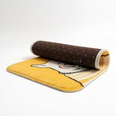 Thảm Lau Chân Cotton Len Cừu Hoạt Hình