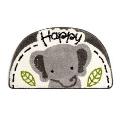 Thảm Lau Chân Sợi Len Ra Vào Cửa Bán Nguyệt Mặt Gấu