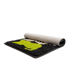 Thảm Lau Chân Cotton Len Sợi Siêu Thấm Hình Mèo Ovan