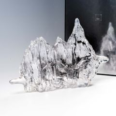 Tượng Khối Thạch Decor Màu Thạch Tím Hình Dãy Núi Sang Trọng