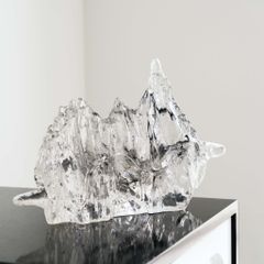 Tượng Khối Thạch Decor Màu Thạch Tím Hình Dãy Núi Sang Trọng